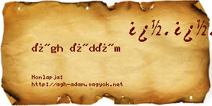 Ágh Ádám névjegykártya